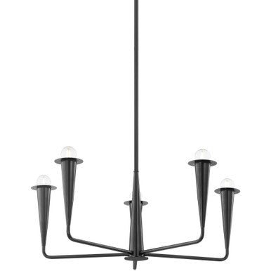 Mitzi 5 Light Chandelier in Aged Brass H791805-AGB