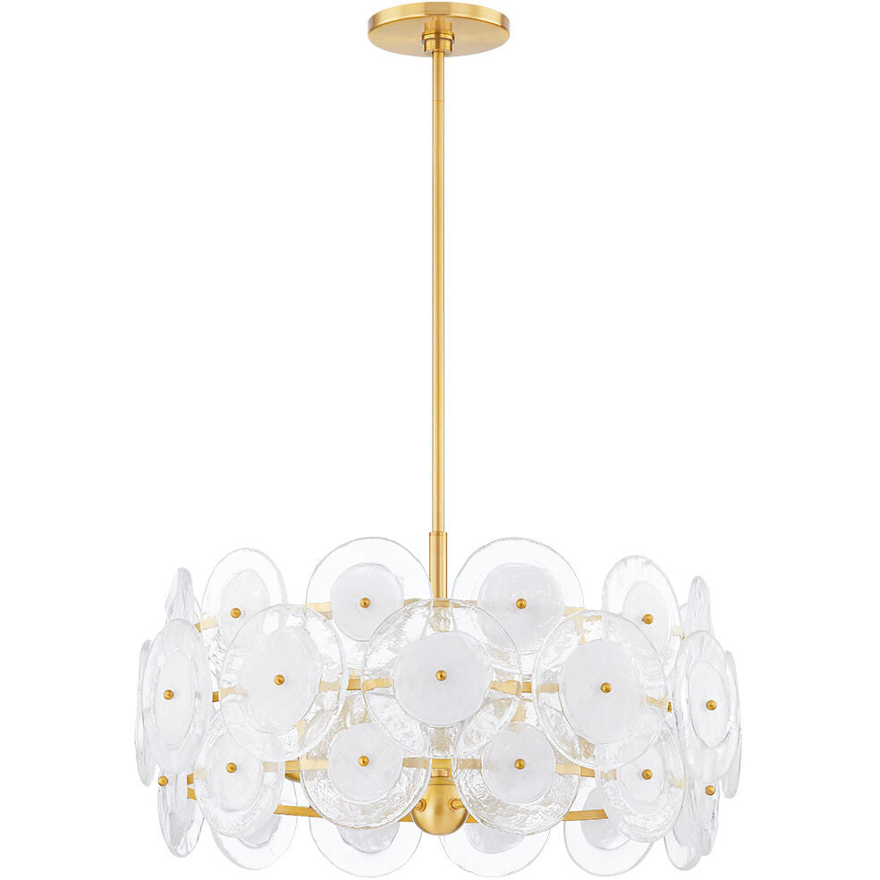 Mitzi 9 Light Chandelier in Aged Brass H727809-AGB