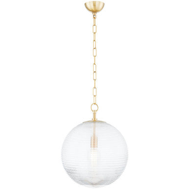 Mitzi 1 Light Pendant in Aged Brass H815701L-AGB