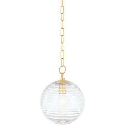 Mitzi 1 Light Pendant in Aged Brass H755701-AGB