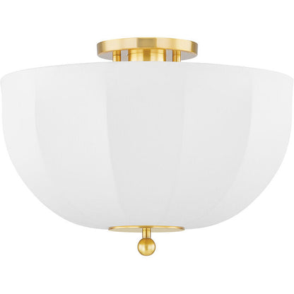 Mitzi 1 Light Flush Mount in Polished Nickel H789501-PN