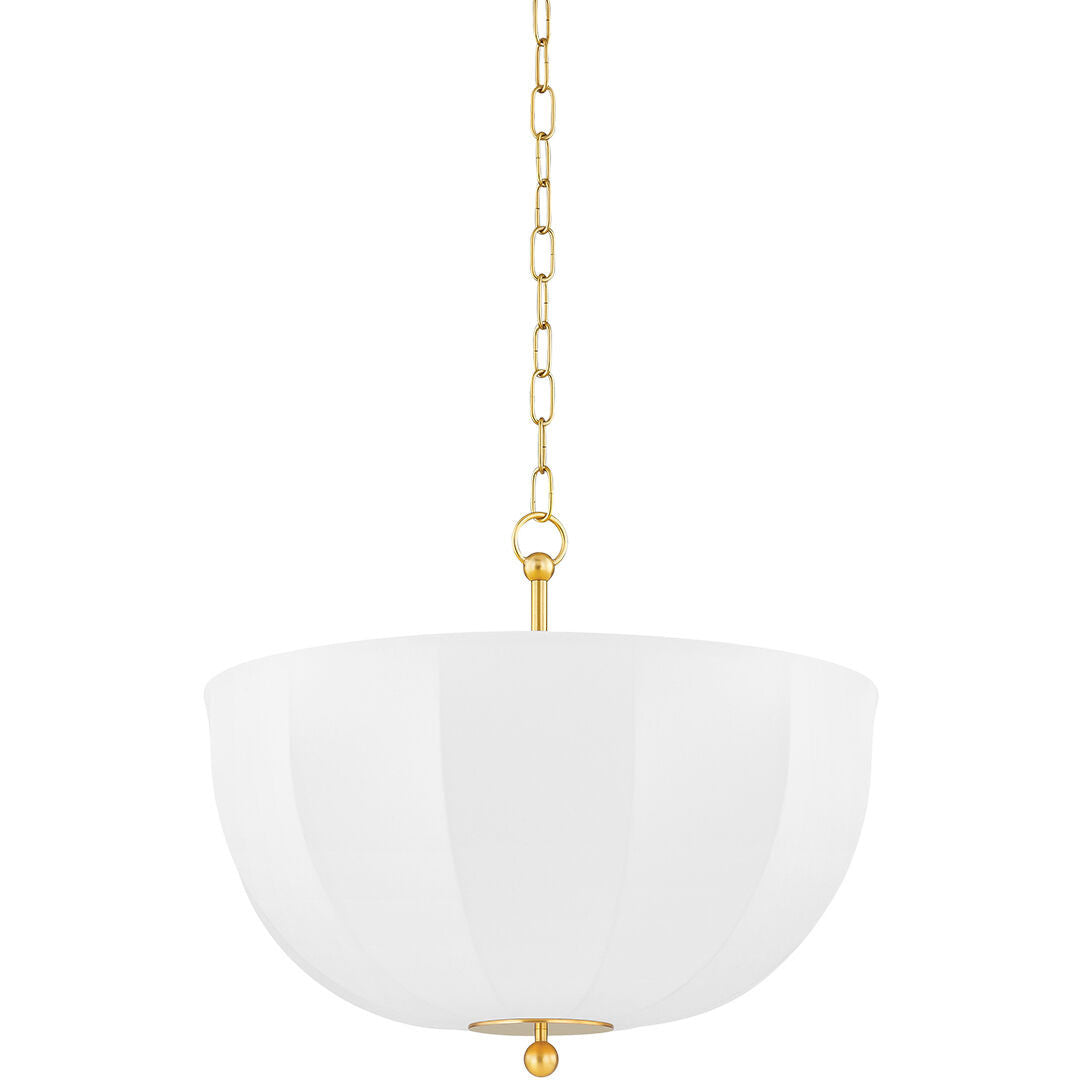 Mitzi 1 Light Flush Mount in Aged Brass H747601-AGB