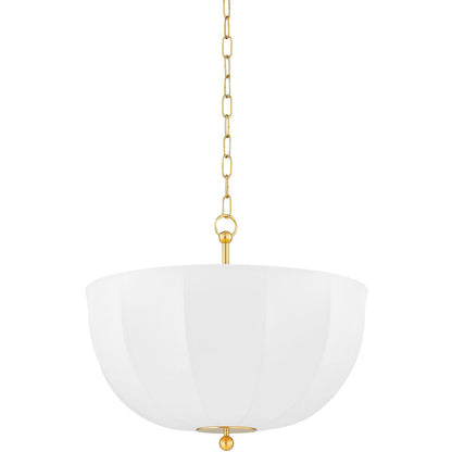 Mitzi 1 Light Flush Mount in Aged Brass H747601-AGB