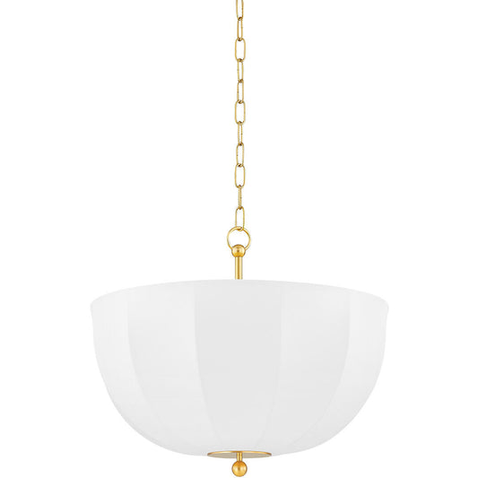 Mitzi 1 Light Flush Mount in Aged Brass H747601-AGB