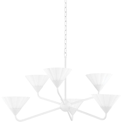 Mitzi 6 Light Chandelier in Aged Brass H817806-AGB