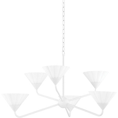 Mitzi 6 Light Chandelier in Aged Brass H817806-AGB