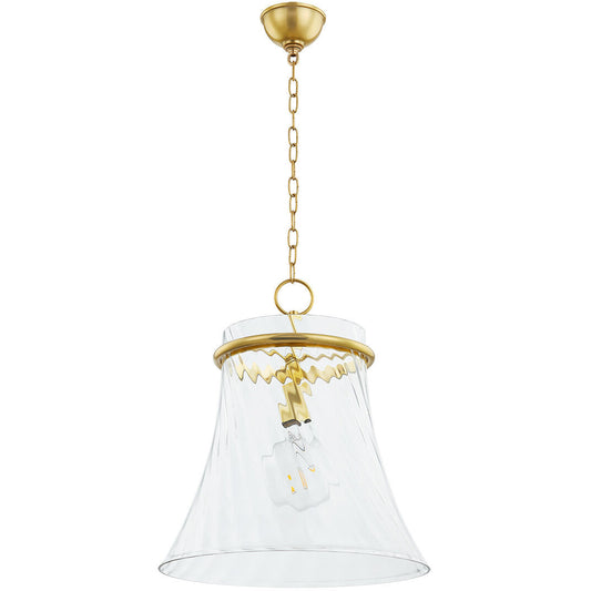 Mitzi 1 Light Pendant in Aged Brass H824701L-AGB