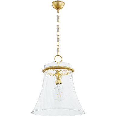 Mitzi 1 Light Pendant in Aged Brass H814701-AGB