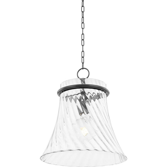 Mitzi 1 Light Pendant in Aged Brass H668701L-AGB/SCR