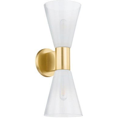 Mitzi 2 Light Wall Sconce in Aged Brass H650102-AGB