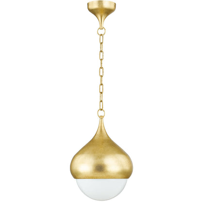 Mitzi 1 Light Pendant in Vintage Gold Leaf H850701-VGL