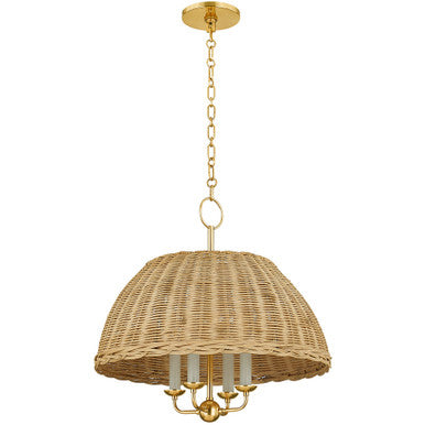 Mitzi 6 Light Chandelier in Vintage Gold Leaf H850806-VGL