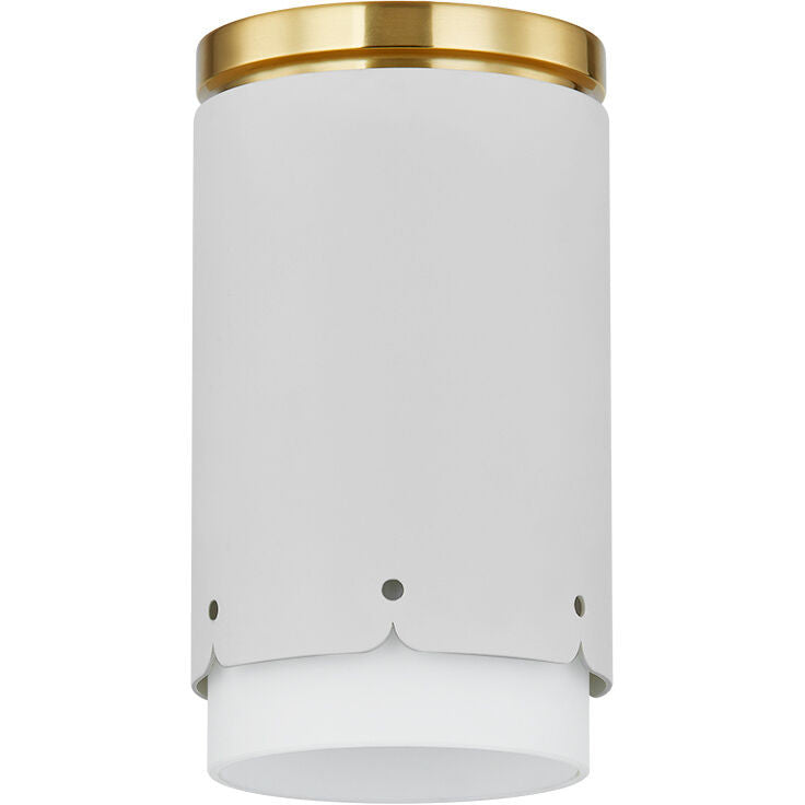 Mitzi 1 Light Flush Mount in Aged Brass/Soft White H870501-AGB/SWH