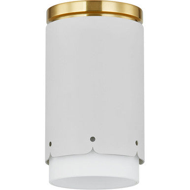 Mitzi 1 Light Flush Mount in Aged Brass/Soft White H870501-AGB/SWH