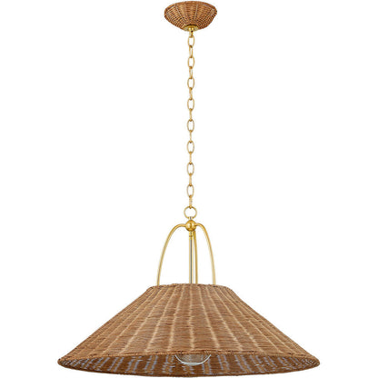 Mitzi 3 Light Pendant in Aged Brass H810703-AGB