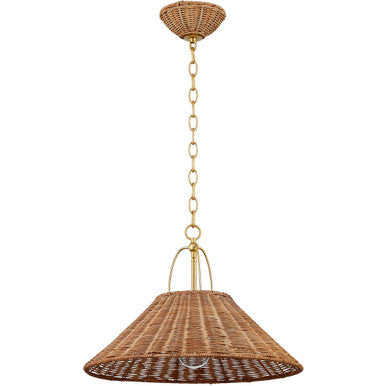 Mitzi 1 Light Pendant in Aged Brass H829701L-AGB