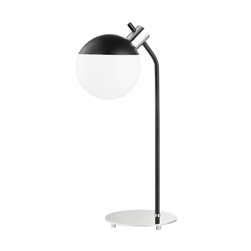 Mitzi 1 Light Table Lamp in Polished Nickel/Soft Black HL573201-PN/SBK