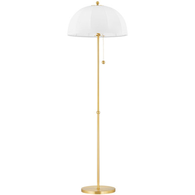 Mitzi 3 Light Floor Lamp in Aged Brass HL724403-AGB