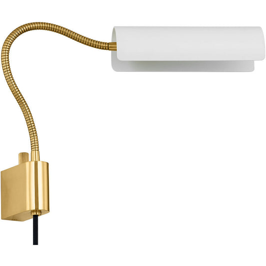 Mitzi 1 Light Plug-in Sconce in Aged Brass/Soft White HL842101-AGB/SWH