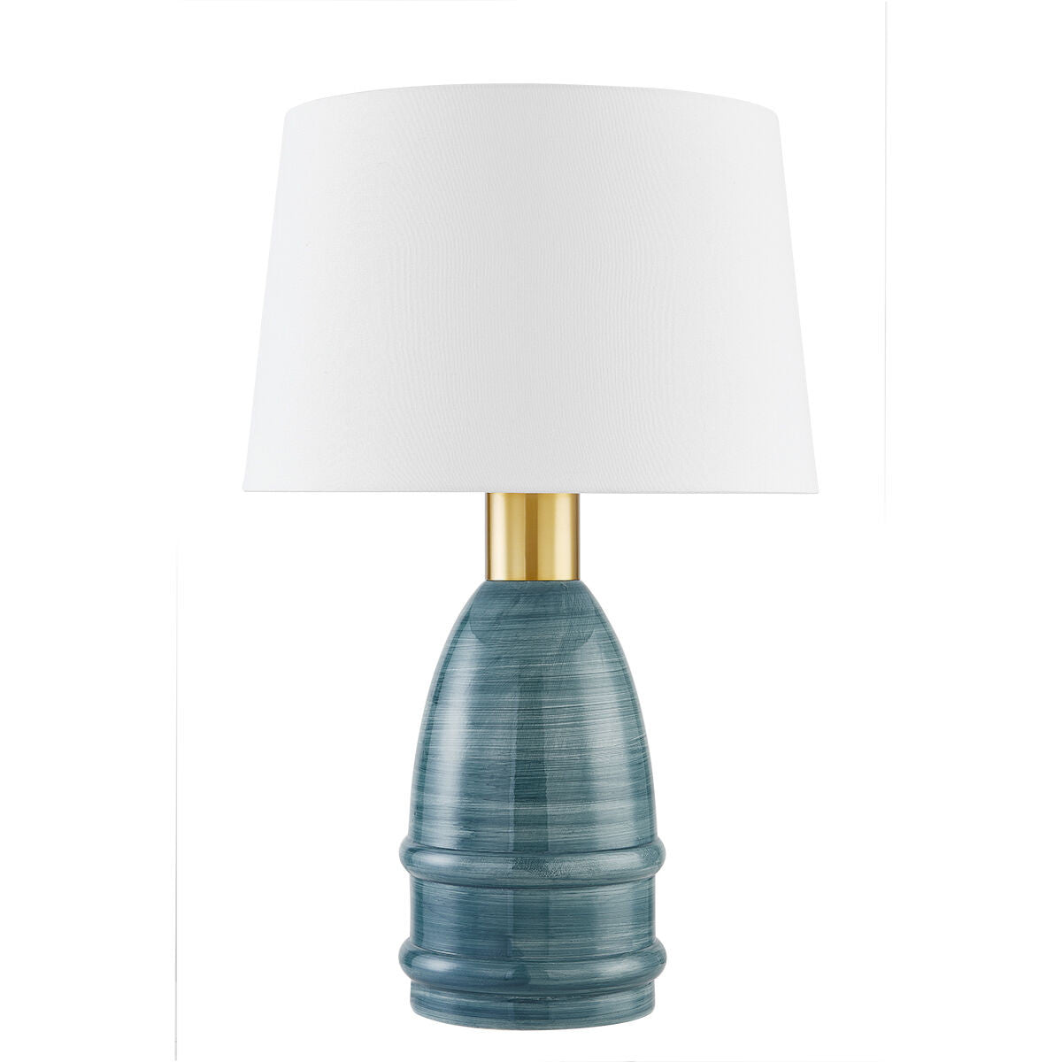 Mitzi 1 Light Table Lamp in Aged Brass/Ceramic Inchyra Blue HL887201-AGB/CYB