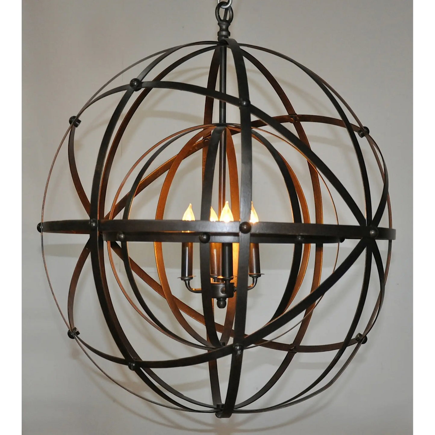 Noir Alchemy Chandelier, Black Metal in Matte Black LAMP353MTB