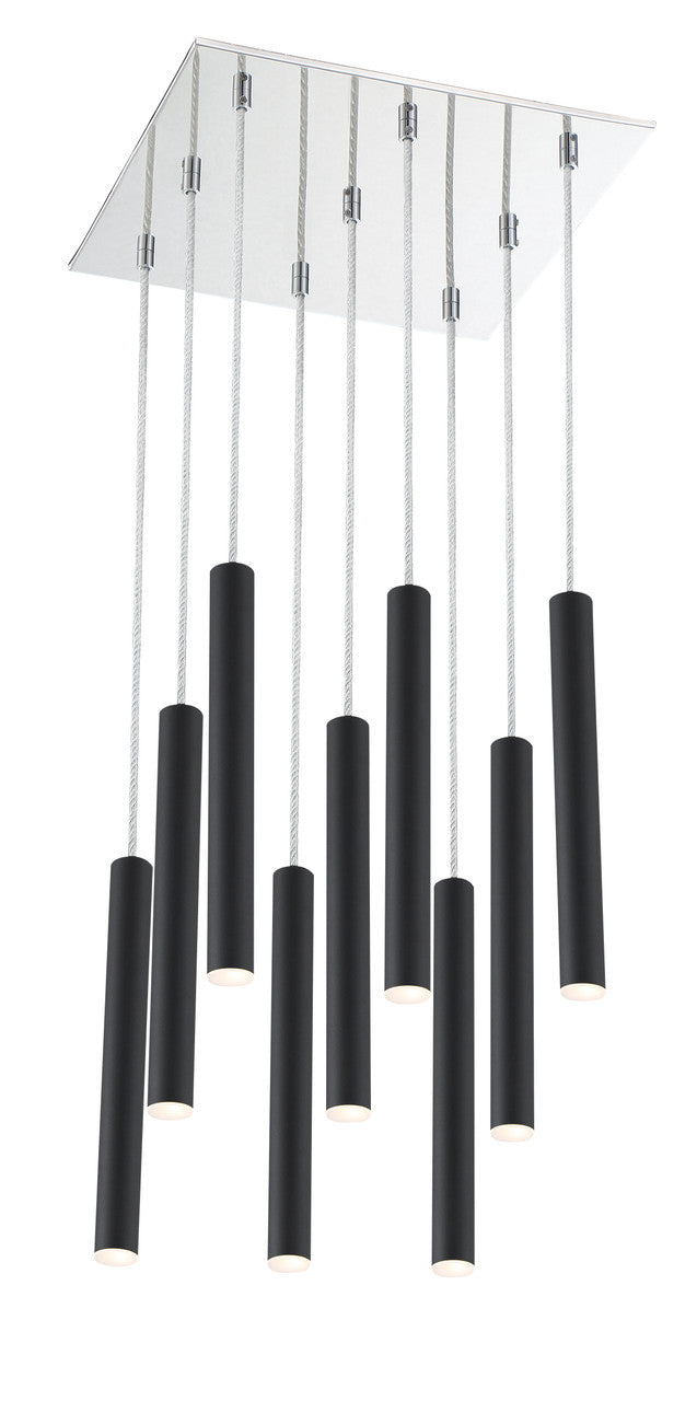 Z-Lite Forest Chandelier in Chrome 917MP12-MB-LED-9SCH