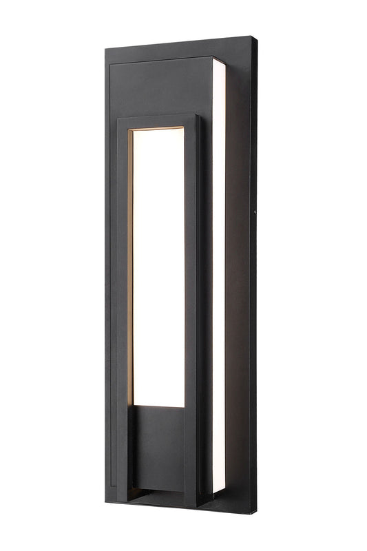 Z-Lite Keaton 1 Light Outdoor Wall Light in Black 520B-BK-LED