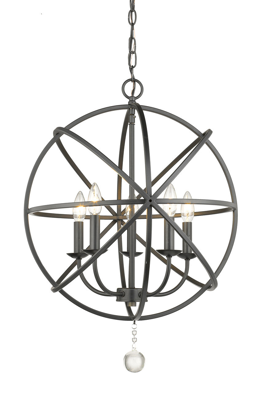 Z-Lite Tull Chandelier in Matte Black 458-20MB