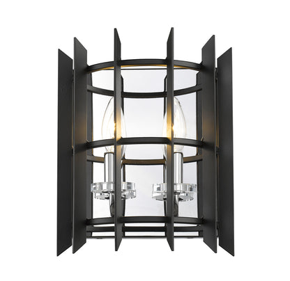 Z-Lite Haake Wall Sconce in Chrome  338-2S-MB+CH