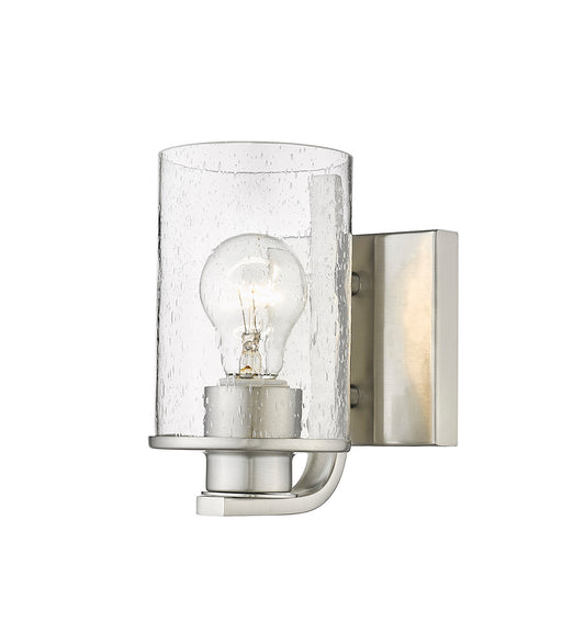 Z-Lite Beckett 1 Light Wall Sconce in Brushed Nickel 492-1S-BN