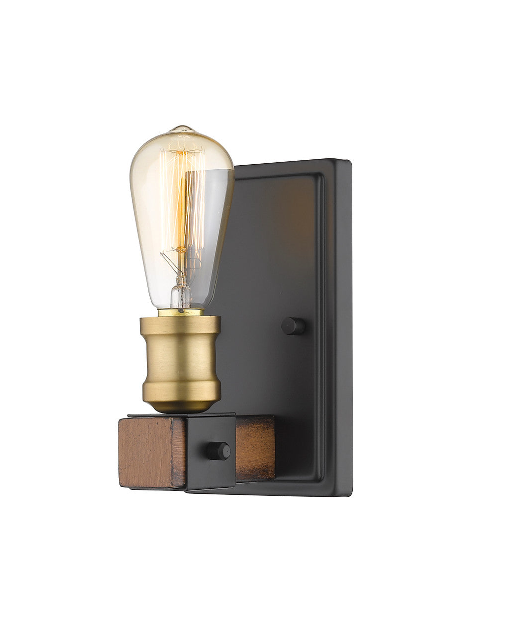 Z-Lite Kirkland 1 Light Wall Sconce in Rustic Mahogany 472-1S-RM