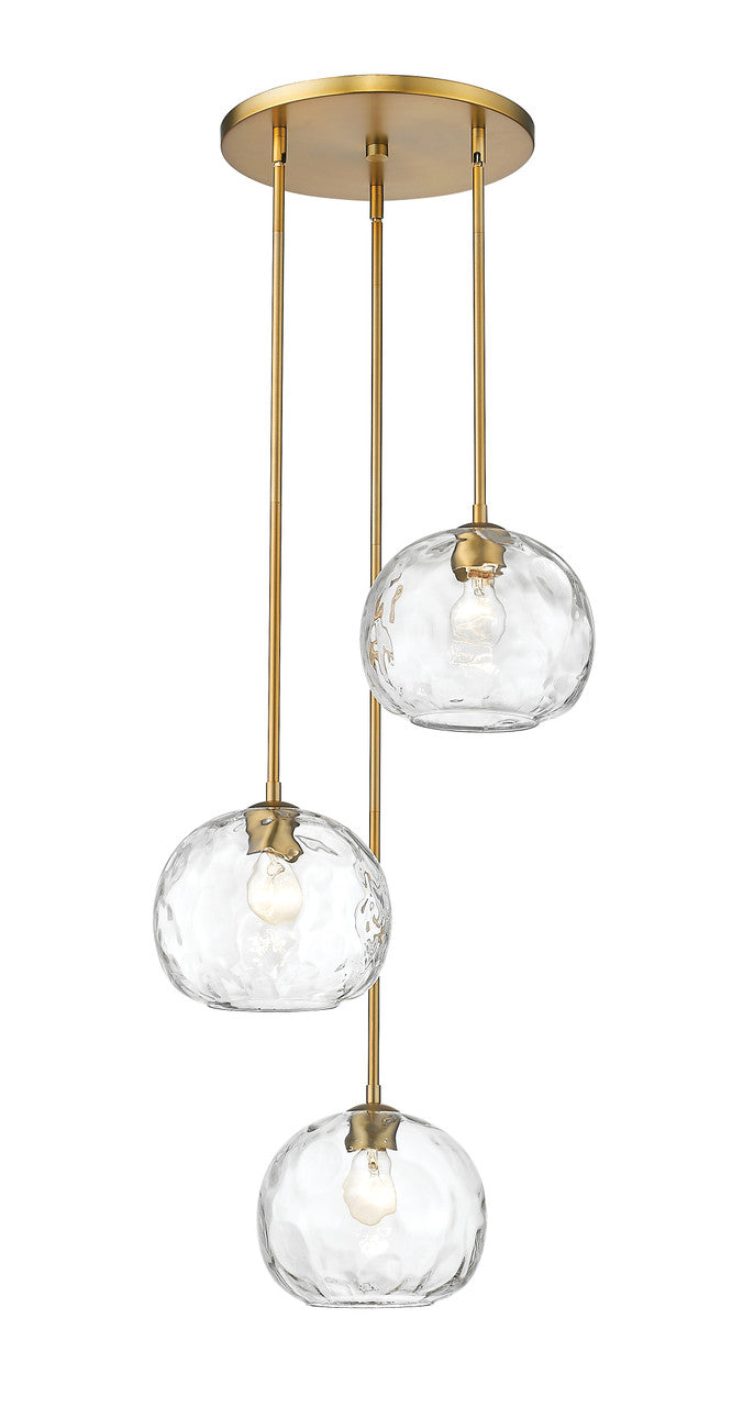 Z-Lite Chloe Pendant in Olde Brass 490P10-3R-OBR