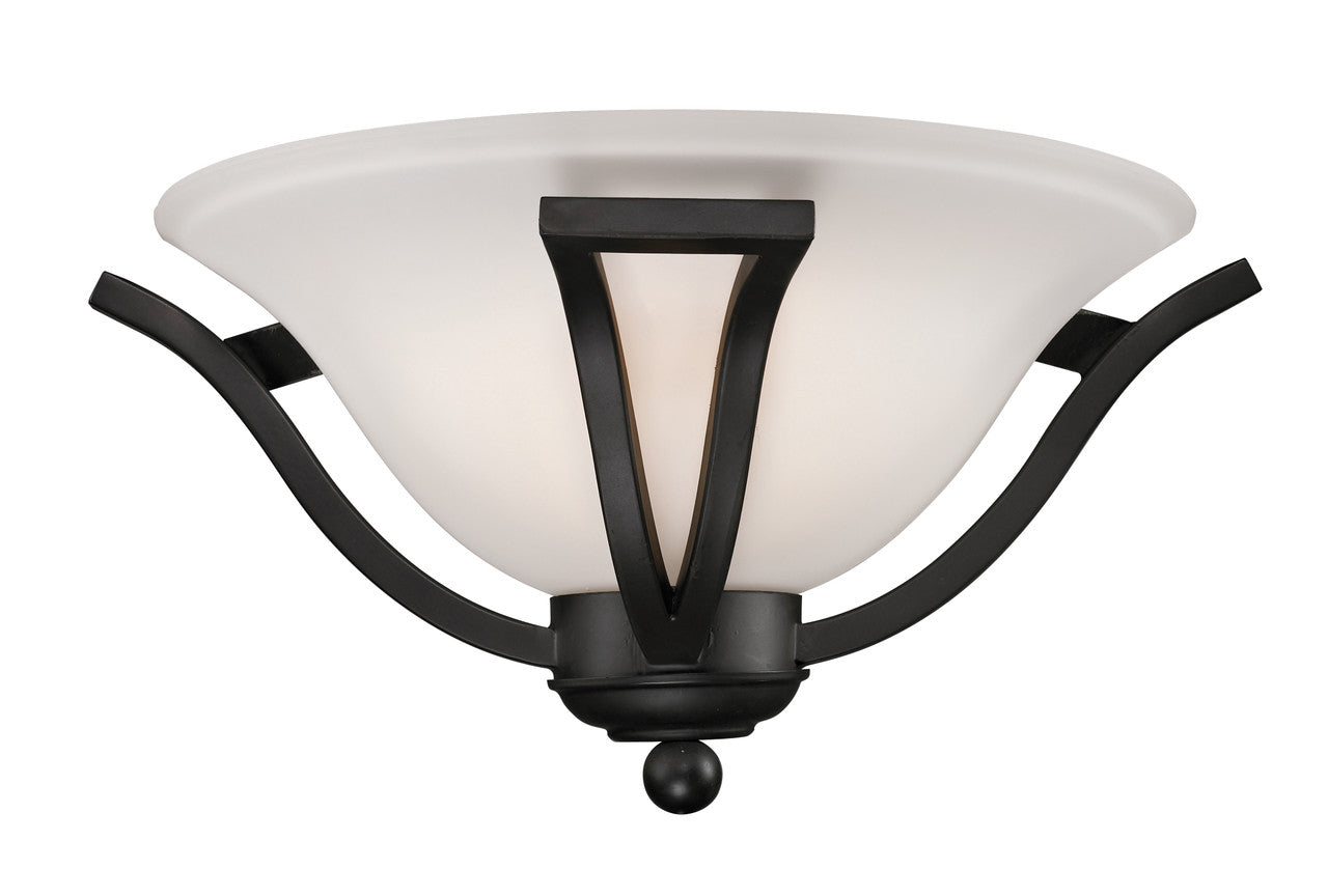 Z-Lite Lagoon 1 Light Wall Sconce in Matte Black 703-1S-MB