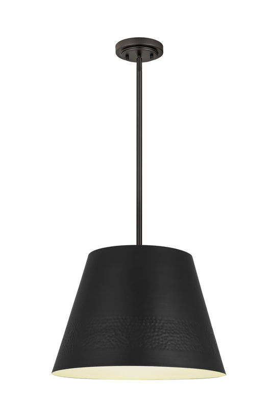 Z-Lite Maddox 1 Light Chandelier in Matte Black 6013-18MB