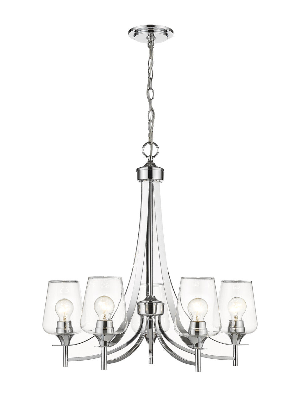 Z-Lite Joliet Chandelier in Chrome 473-5CH