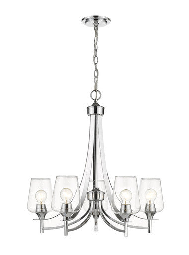 Z-Lite Joliet 5 Light Chandelier in Chrome 473-5CH