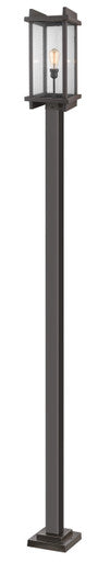 Z-Lite Fallow 1 Light Outdoor Post Mounted Fixture in Oil Rubbed Bronze 565PHBS-536P-ORB