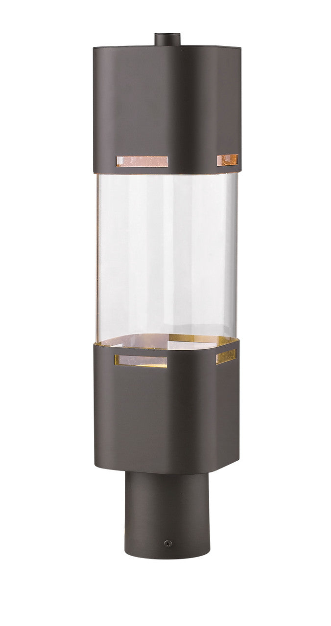 Z-Lite Lestat Outdoor Post Mount Fixture in Deep Bronze 562PHBR-DBZ-LED