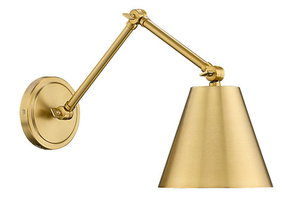 Z-LITE Regent 1 Light Wall Sconce in Modern Gold 347S-MGLD