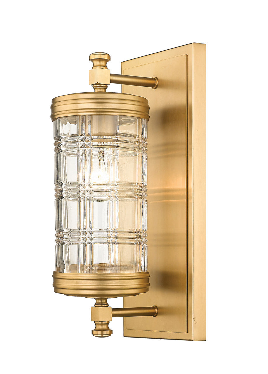 Z-Lite Archer 1 Light Wall Sconce in Heirloom Gold 344-1S-HG