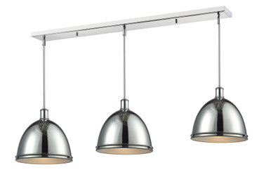 Z-Lite Mason 3 Light Linear Chandelier in Chrome 711P13-3CH