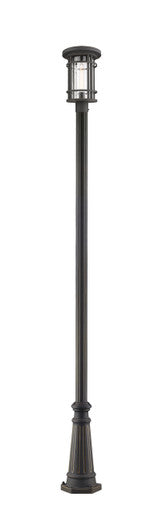 Z-Lite Jordan 1 Light Outdoor Post Mounted Fixture in Oil Rubbed Bronze 570PHB-519P-ORB