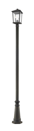 Z-Lite Beacon 2 Light Outdoor Post Mounted Fixture in Oil Rubbed Bronze 568PHBR-519P-ORB