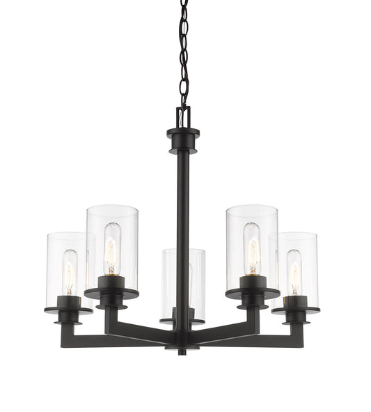 Z-Lite Savannah 5 Light Chandelier in Bronze 462-5BRZ