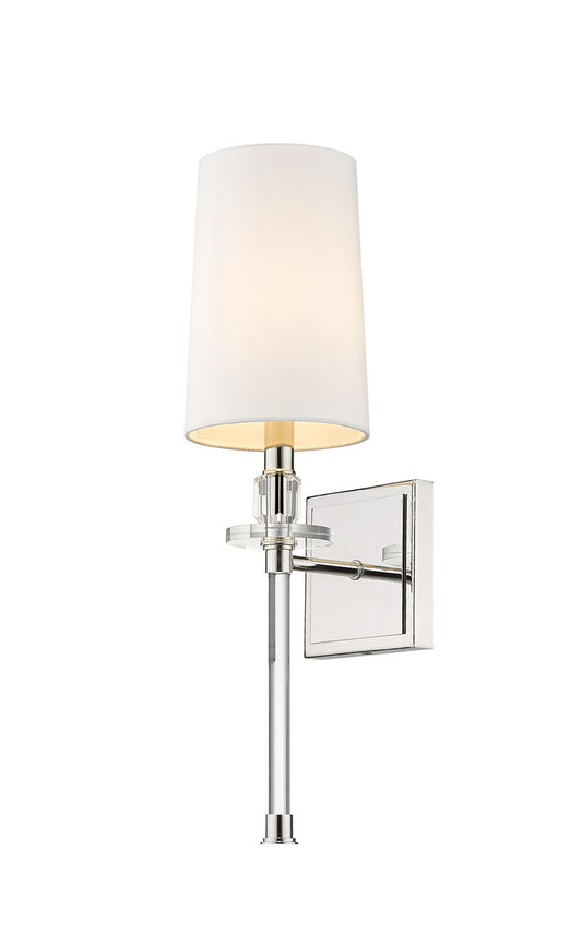 Z-Lite Sophia 1 Light Wall Sconce in Polished Nickel 803-1S-PN