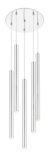 Z-Lite Forest 5 Light Chandelier in Chrome 917MP24-CH-LED-5RCH