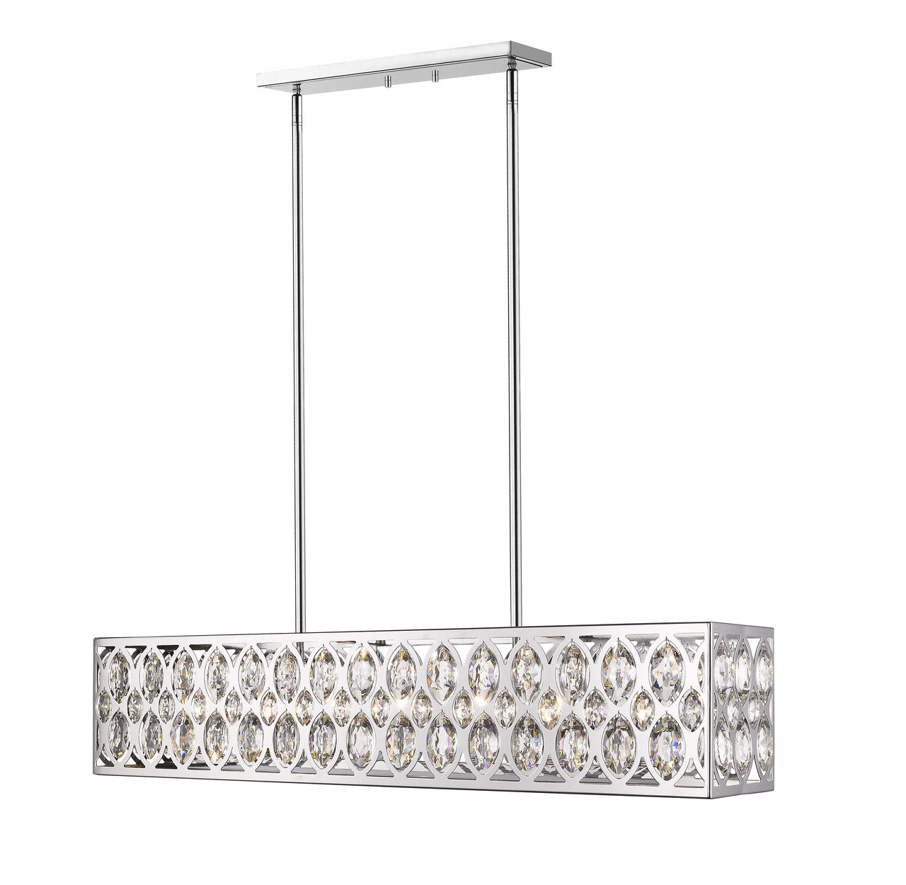 Z-Lite Dealey Chandelier in Chrome 6010-42CH