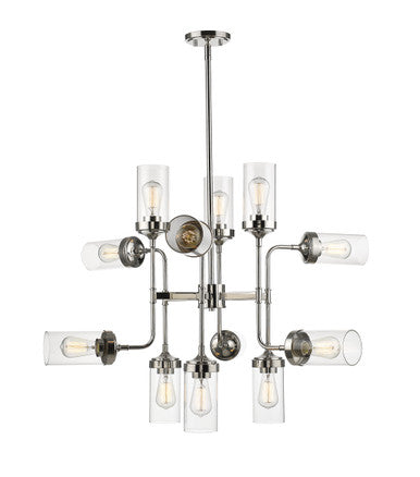 Z-Lite Calliope 12 Light Pendant in Polished Nickel 617-12PN