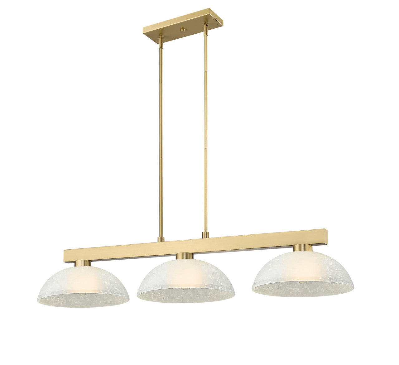 Z-LITE Cobalt 3 Light Billiard in Modern Gold 152MGLD-DWL14