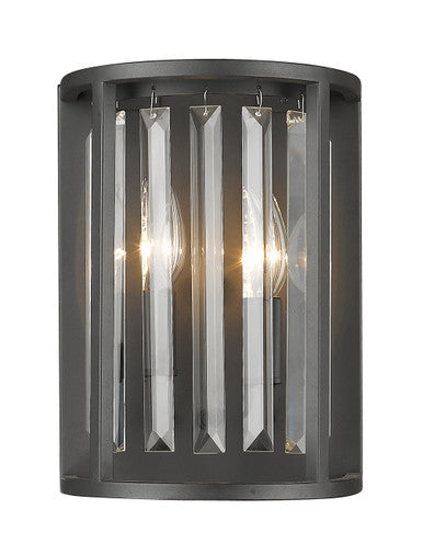 Z-Lite Monarch 2 Light Wall Sconce in Bronze 439-2S-BRZ